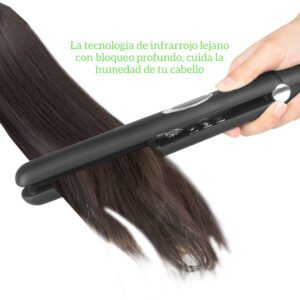 Plancha de Pelo cerámica, iónica, de 1 pulgada con infrarojo y regulable en temperatura. - Imagen 6