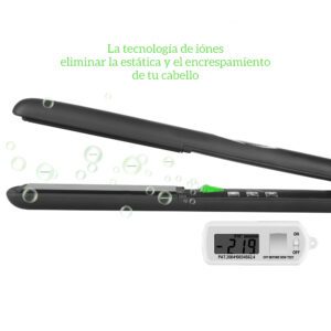 Plancha de Pelo cerámica, iónica, de 1 pulgada con infrarojo y regulable en temperatura. - Imagen 3