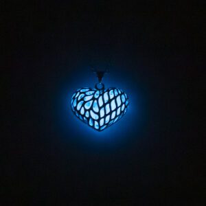 Corazón Colgante Cromoterapia(Azul) - Imagen 3