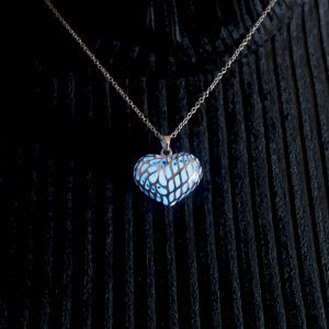 Corazón Colgante Cromoterapia(Azul)