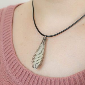 Lágrima de saturno Collar Cromoterapia (Verde) - Imagen 7